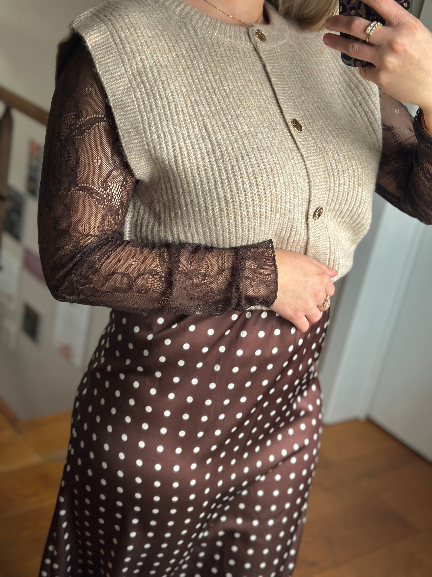 Jupe à pois