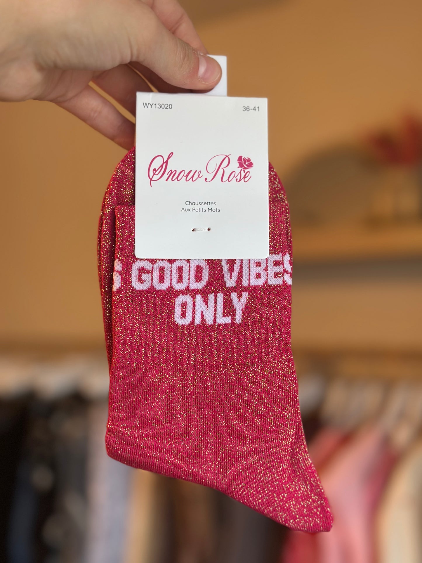 Chaussettes « Good vibes only »