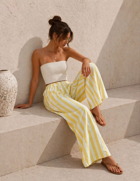 Pantalon ligné