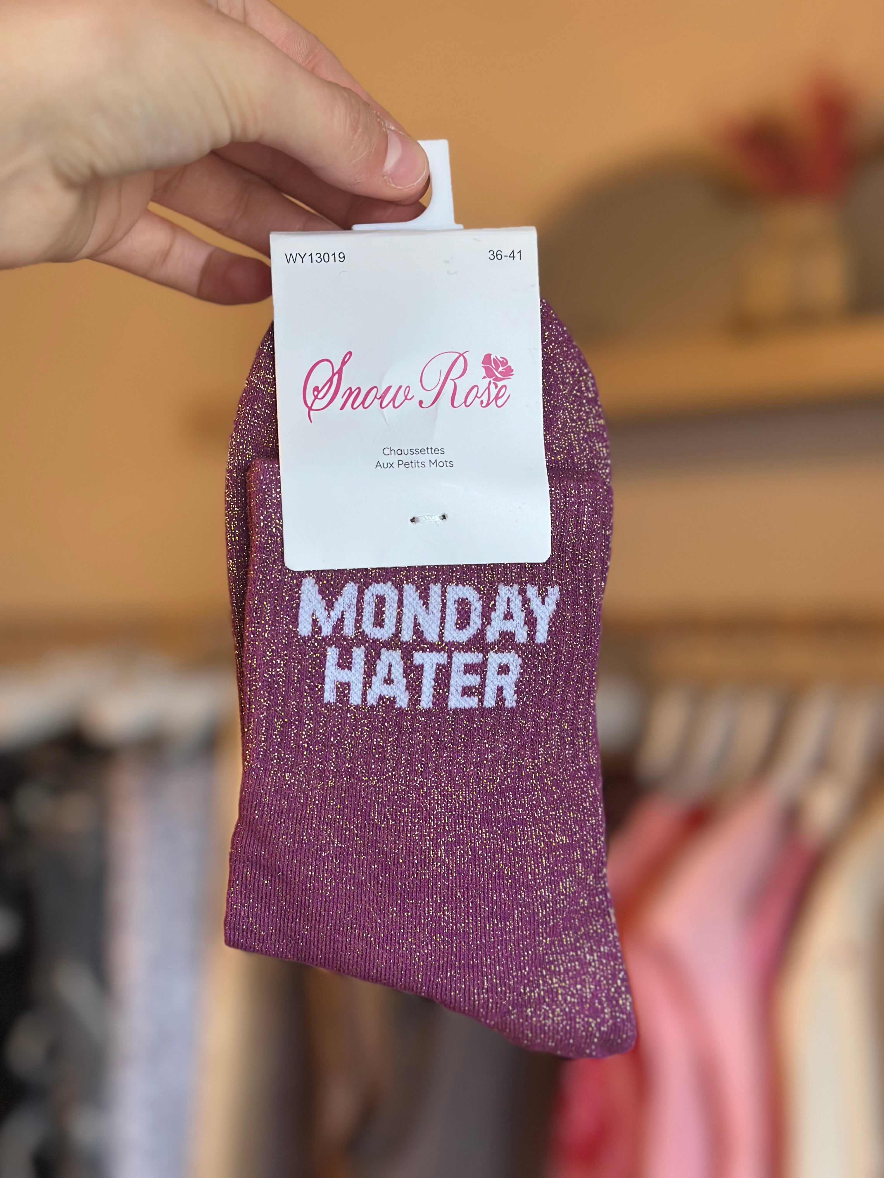 Chaussettes « Monday hater »
