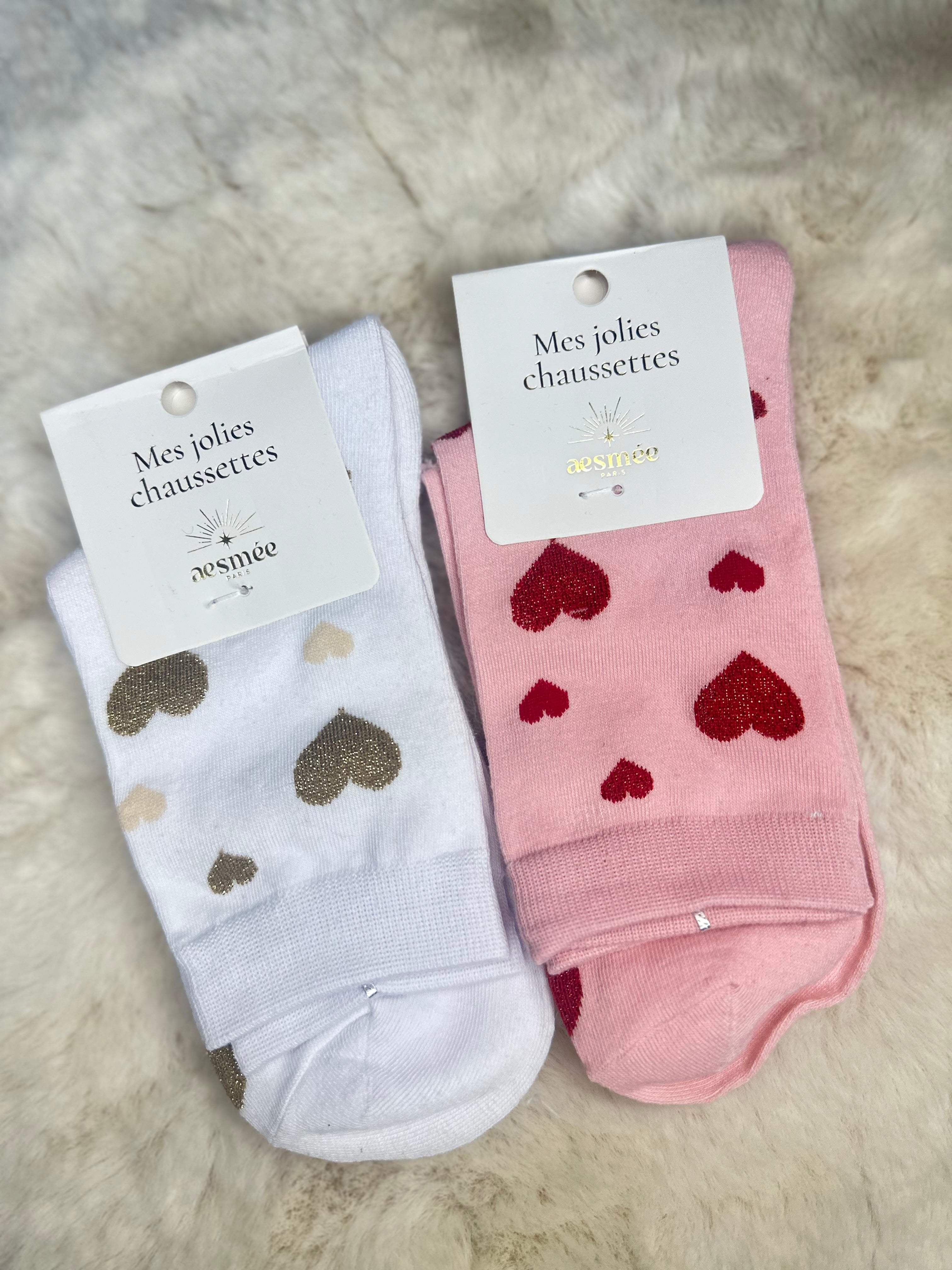 Chaussettes coeurs
