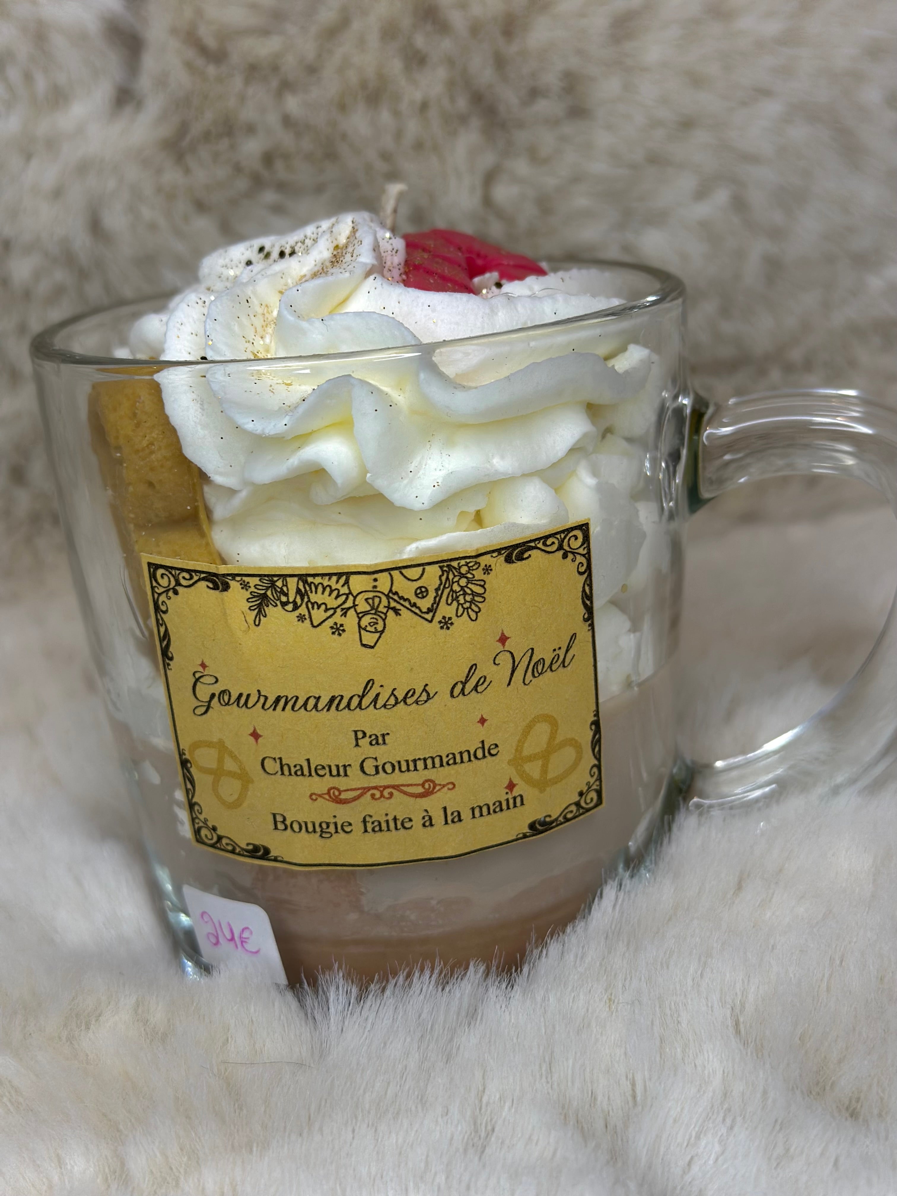 Bougie gourmandises de Noël