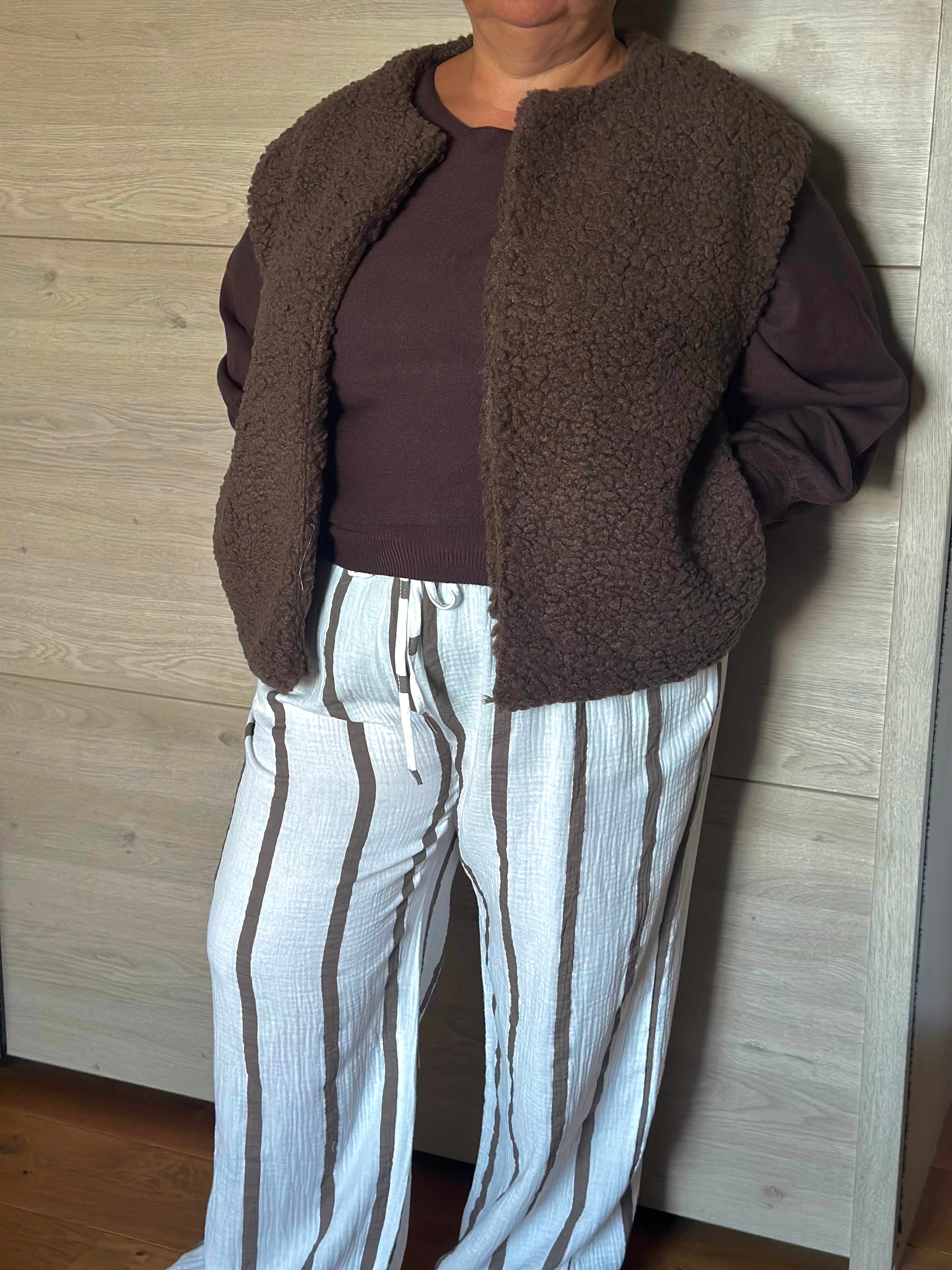Pantalon en gaze