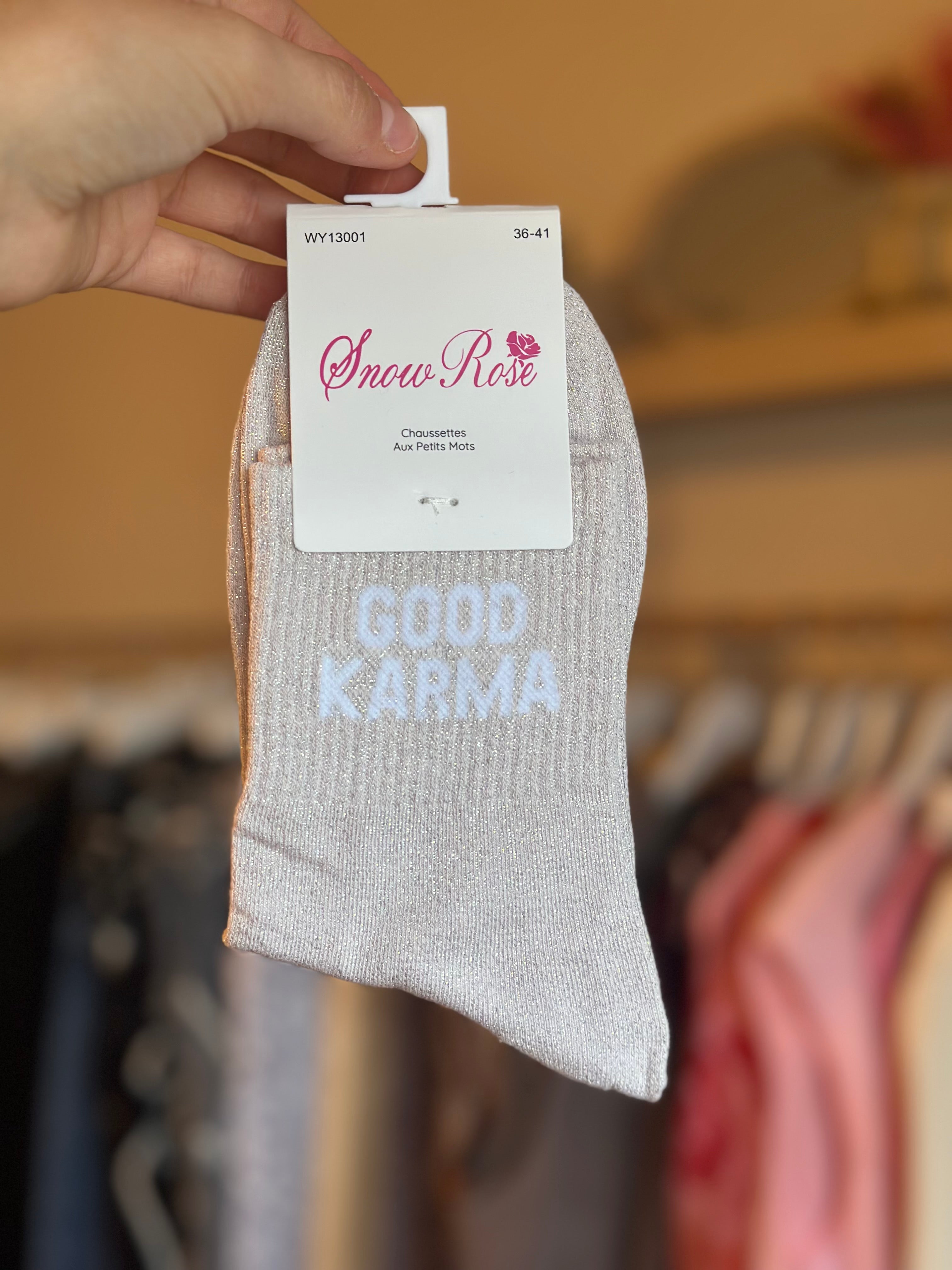 Chaussettes « Good karma »