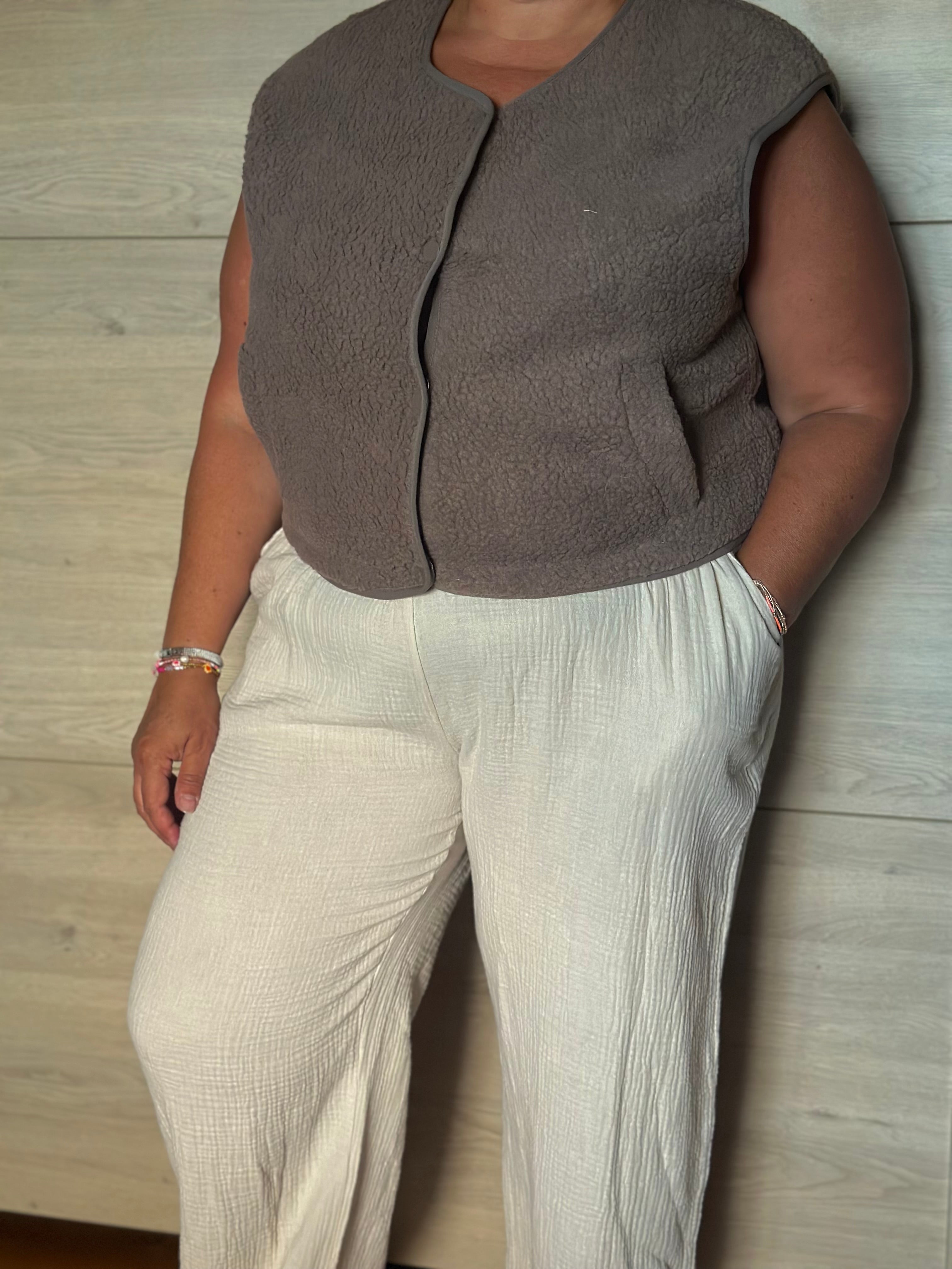Pantalon en gaze