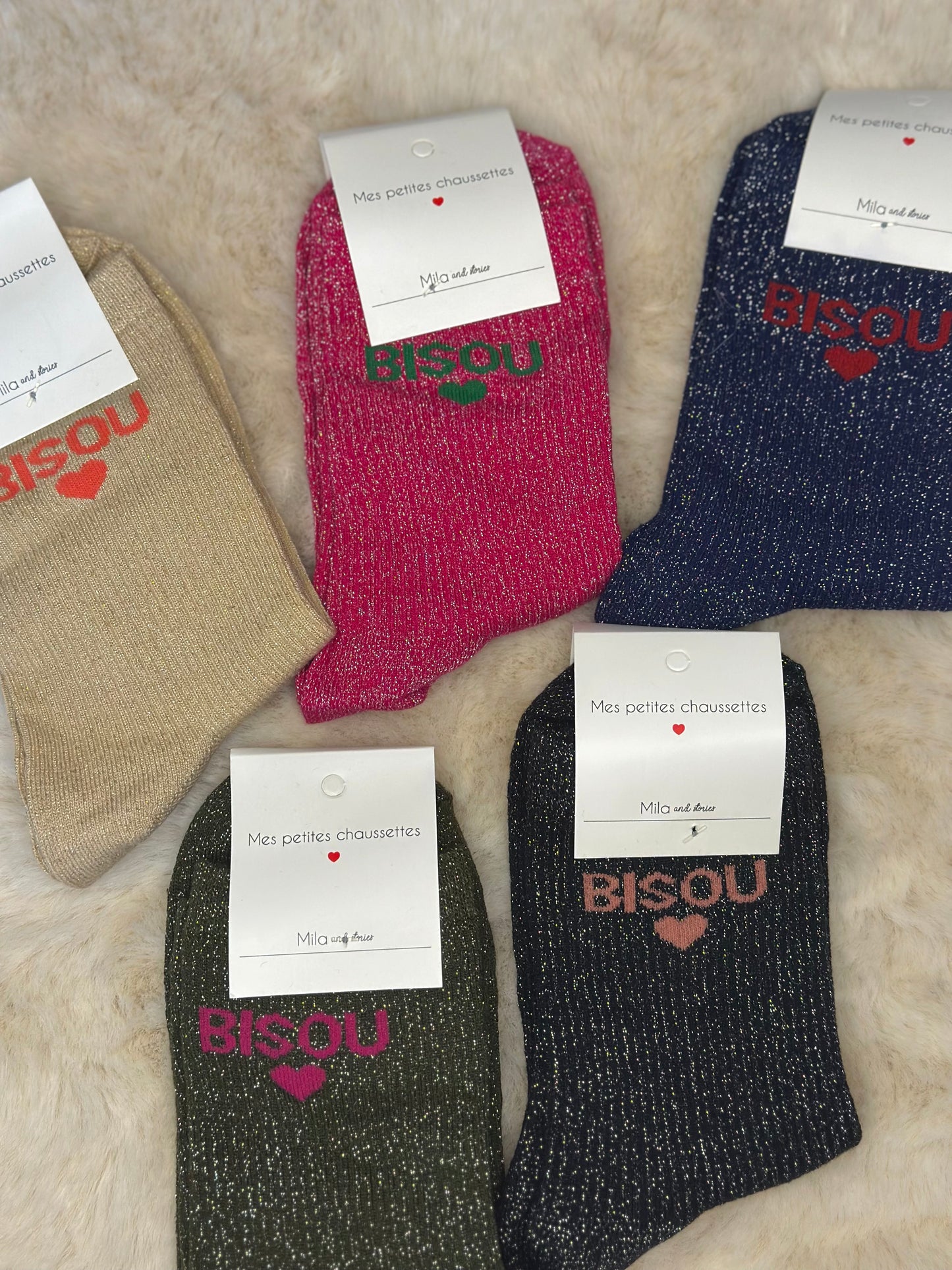 Chaussettes  "Bisou"