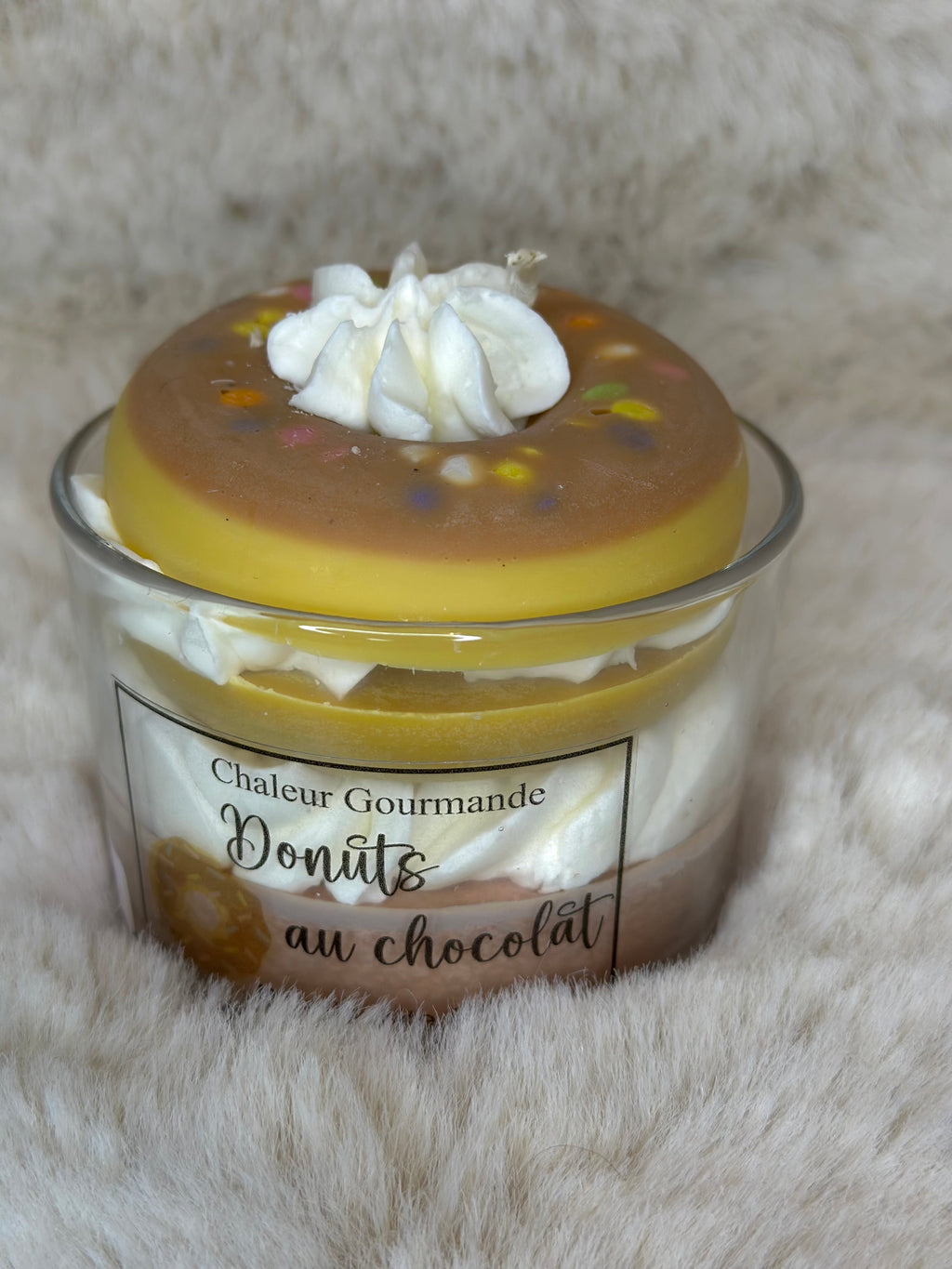 Bougie donuts chocolat