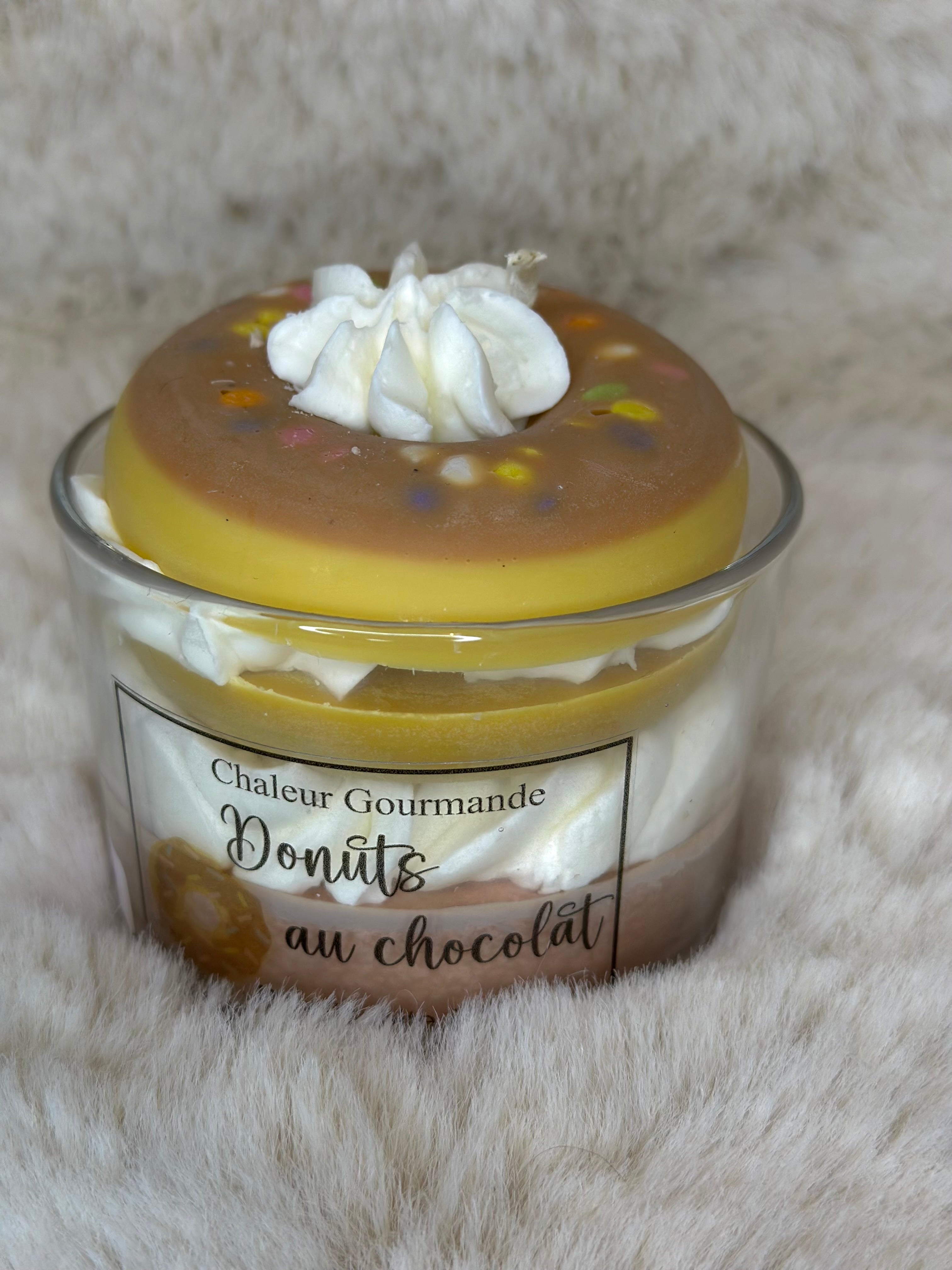 Bougie donuts chocolat