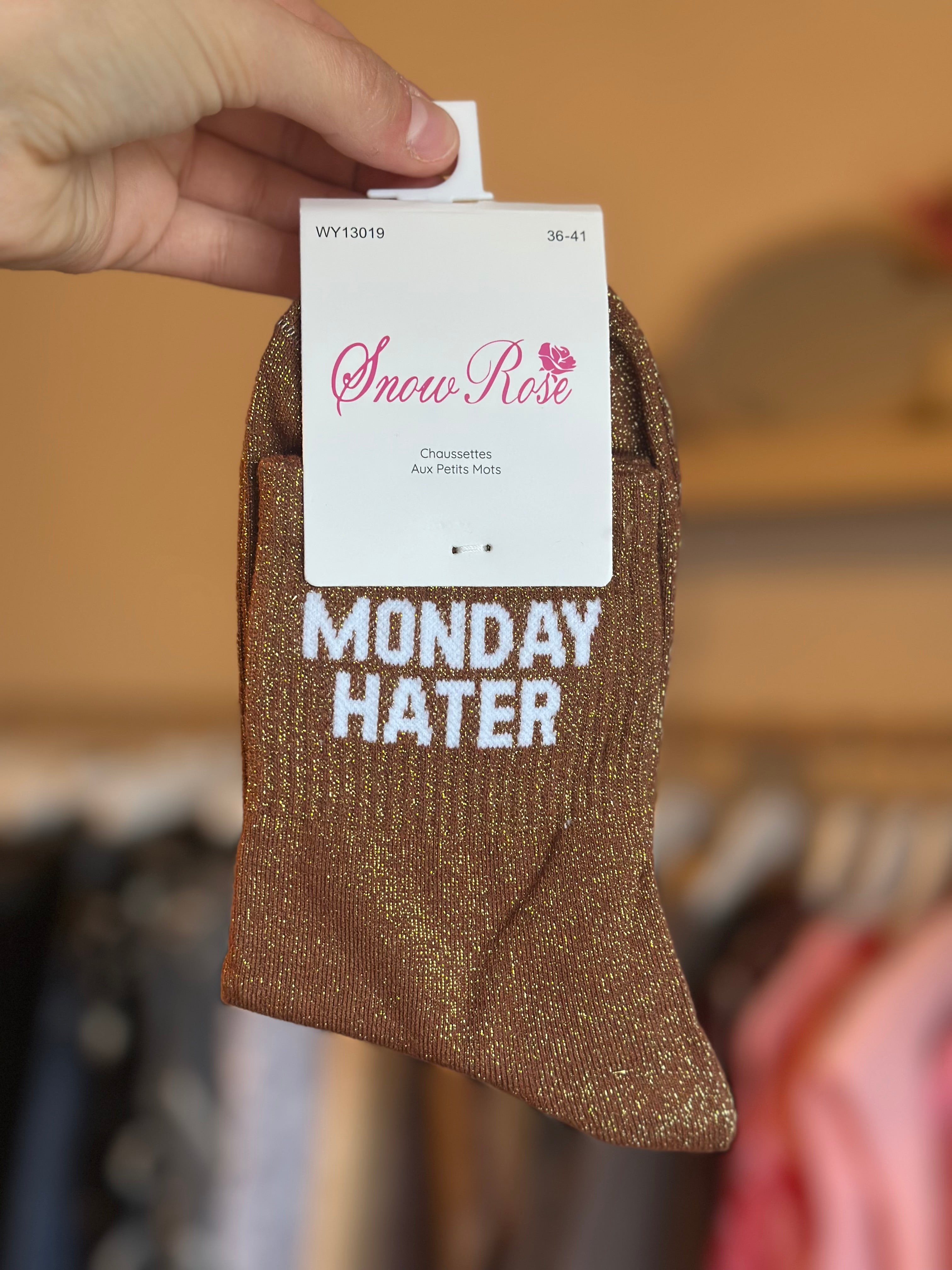 Chaussettes « Monday hater »