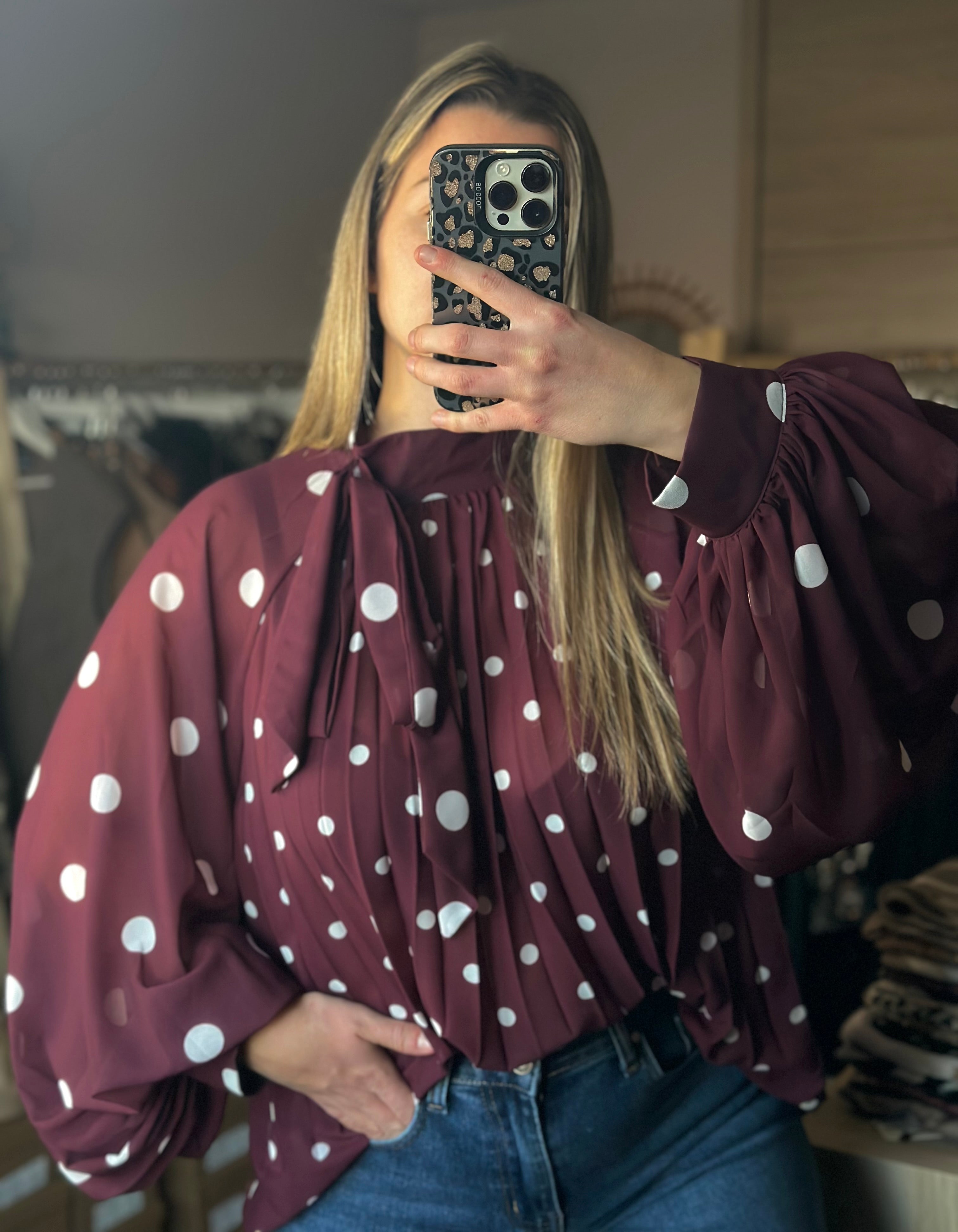 Blouse manches bouffantes