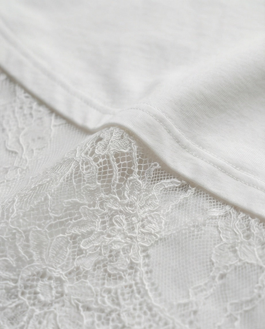 T-shirt dentelle