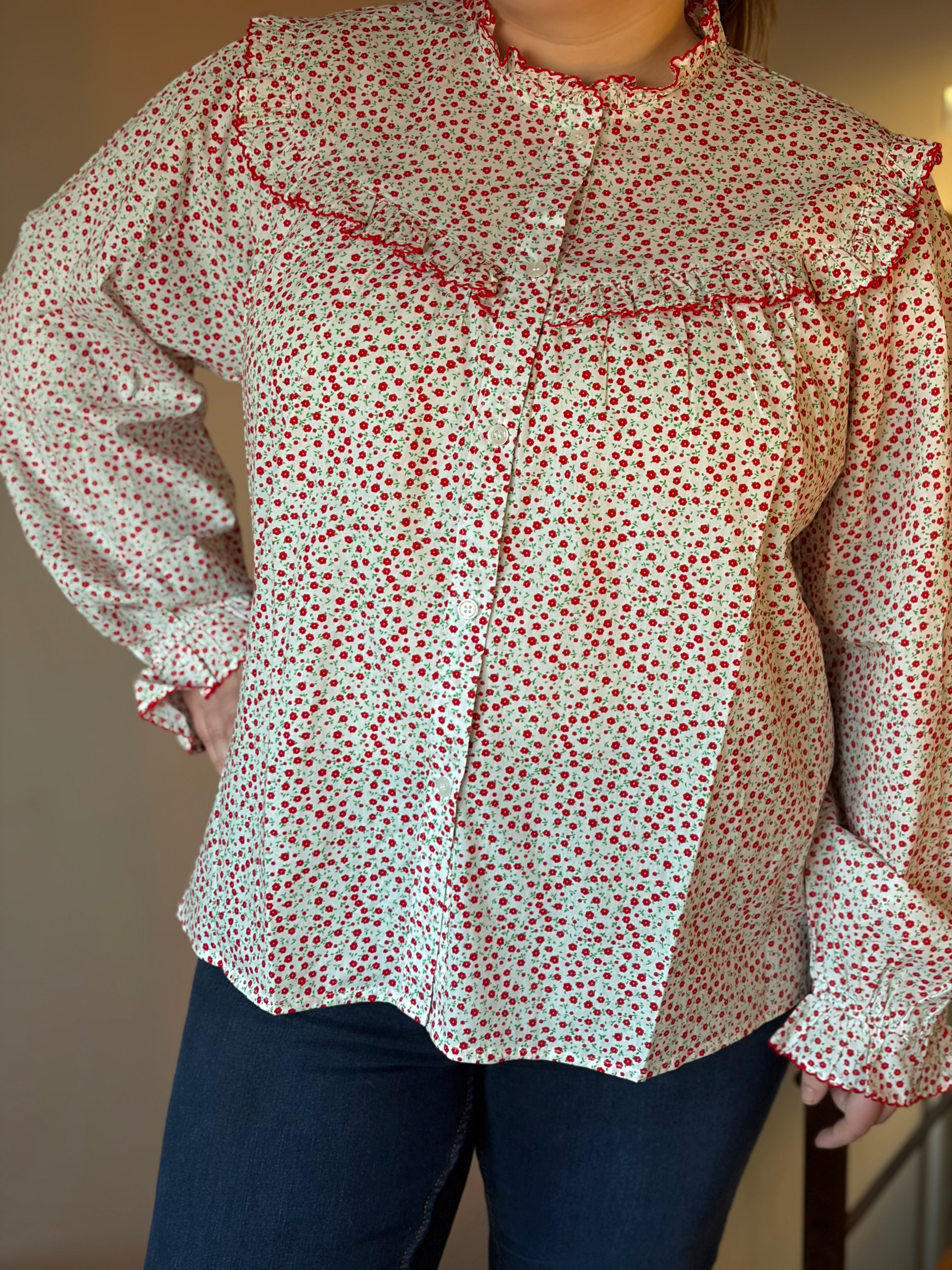 Blouse fleurie