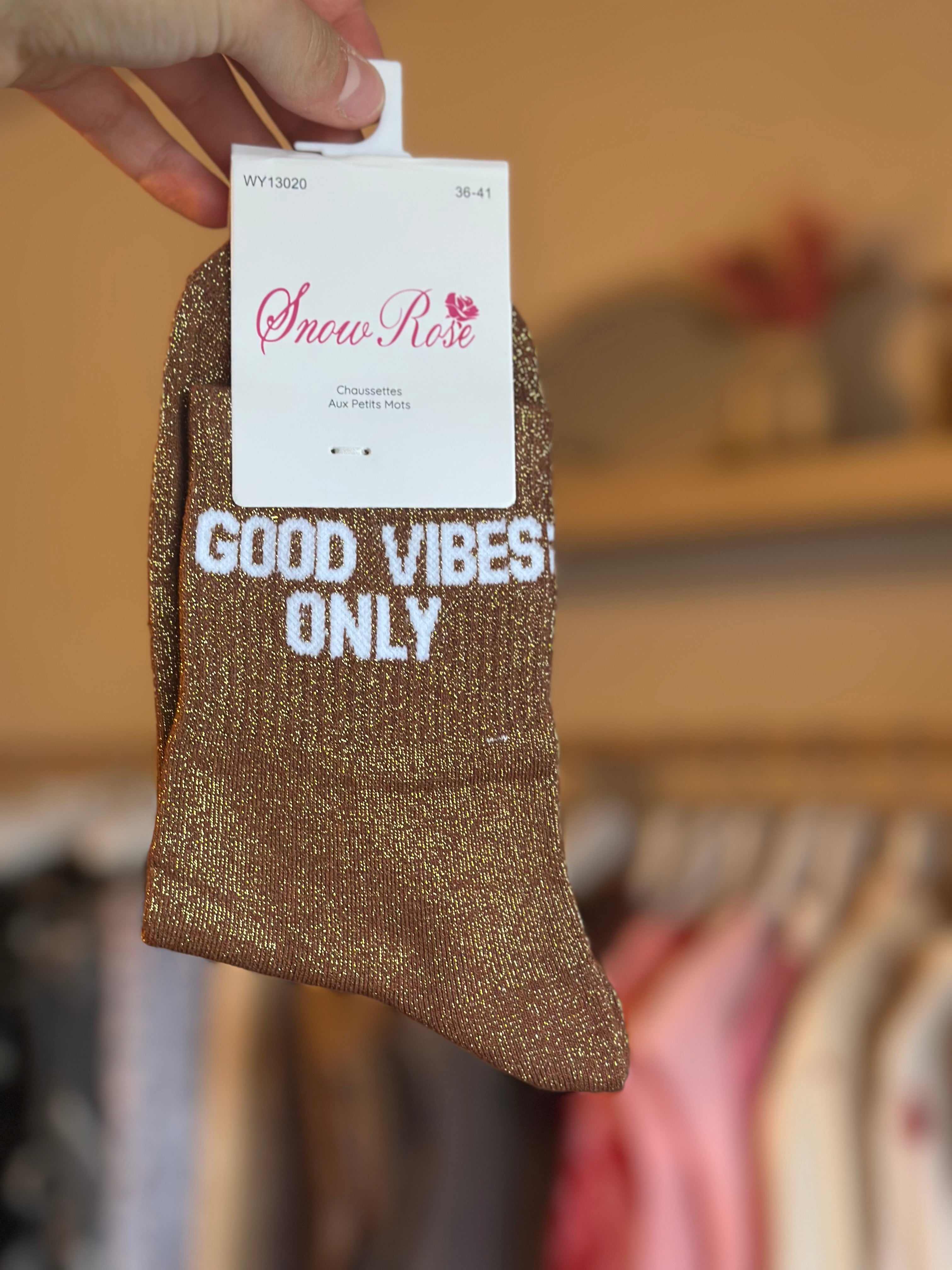 Chaussettes « Good vibes only »