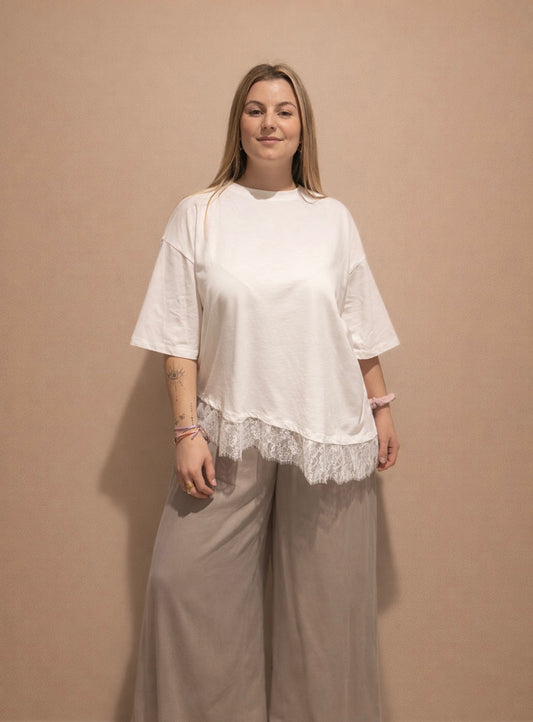 T-shirt dentelle