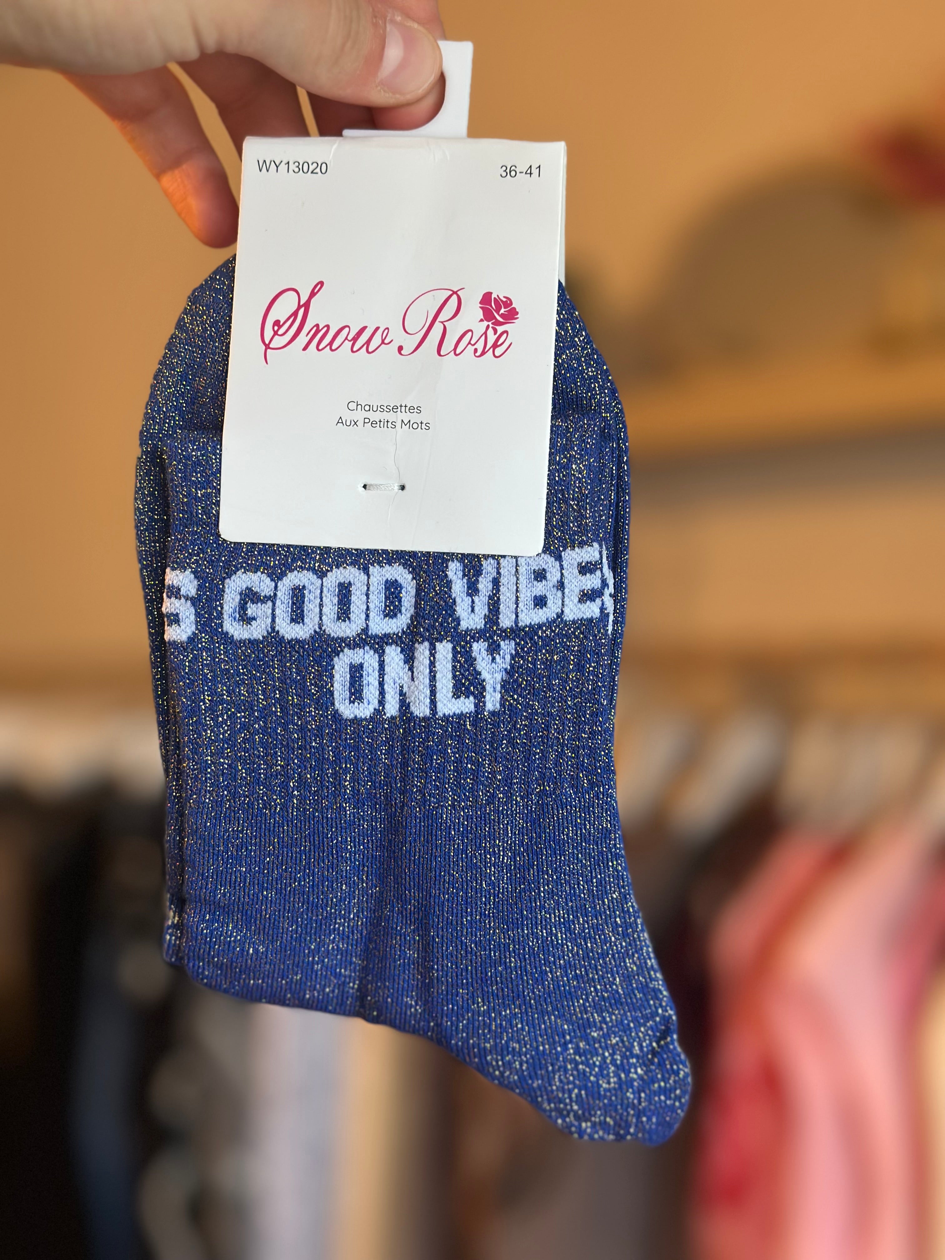 Chaussettes « Good vibes only »