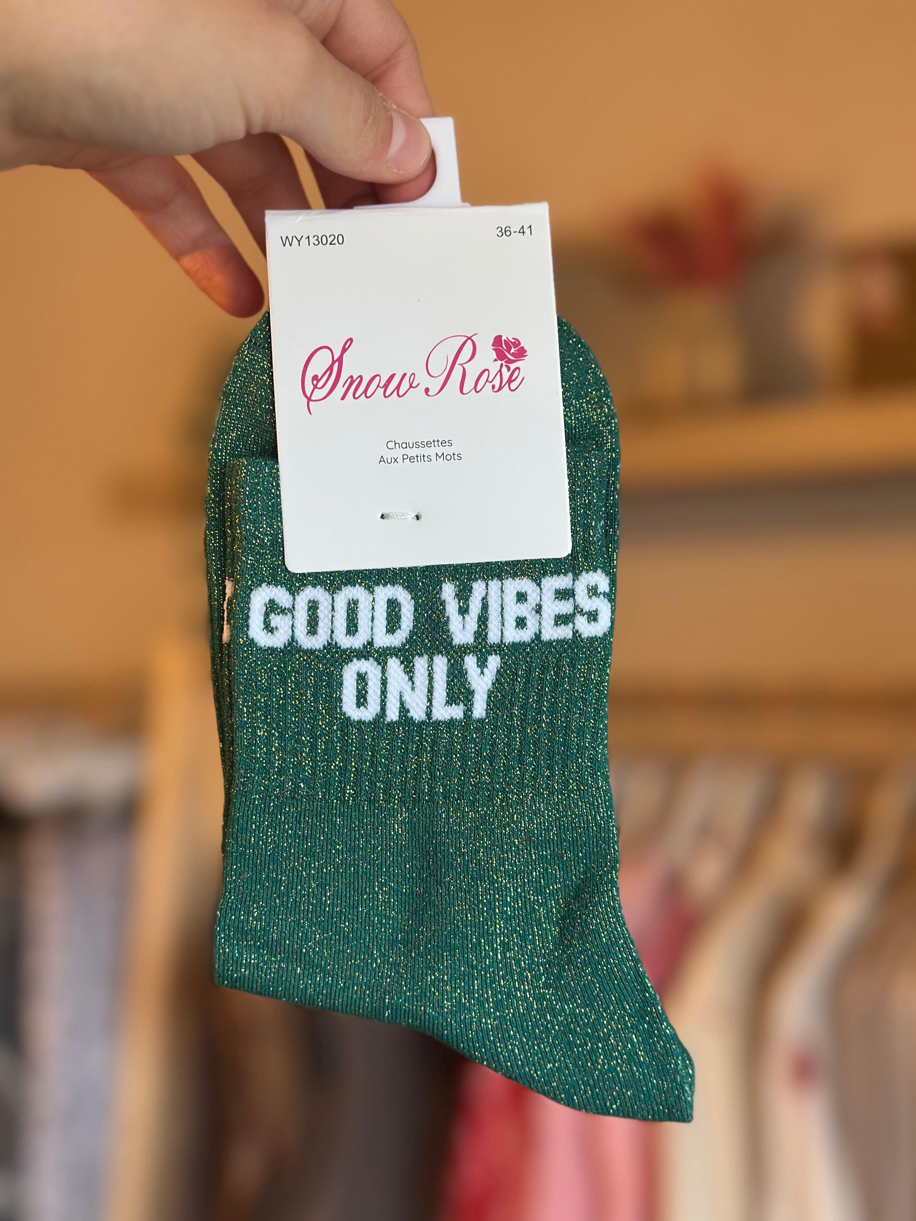 Chaussettes « Good vibes only »