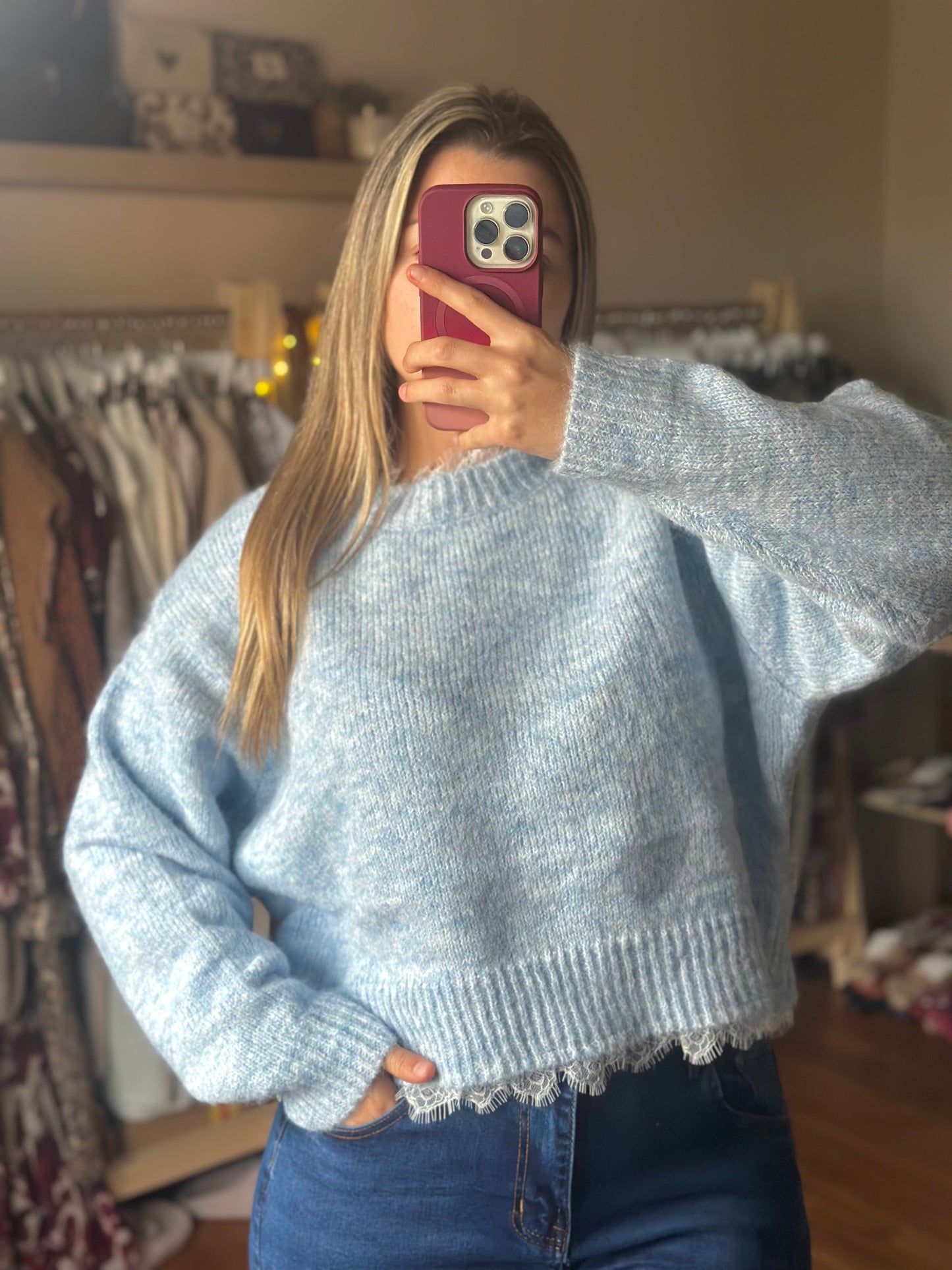 Pull dentelle