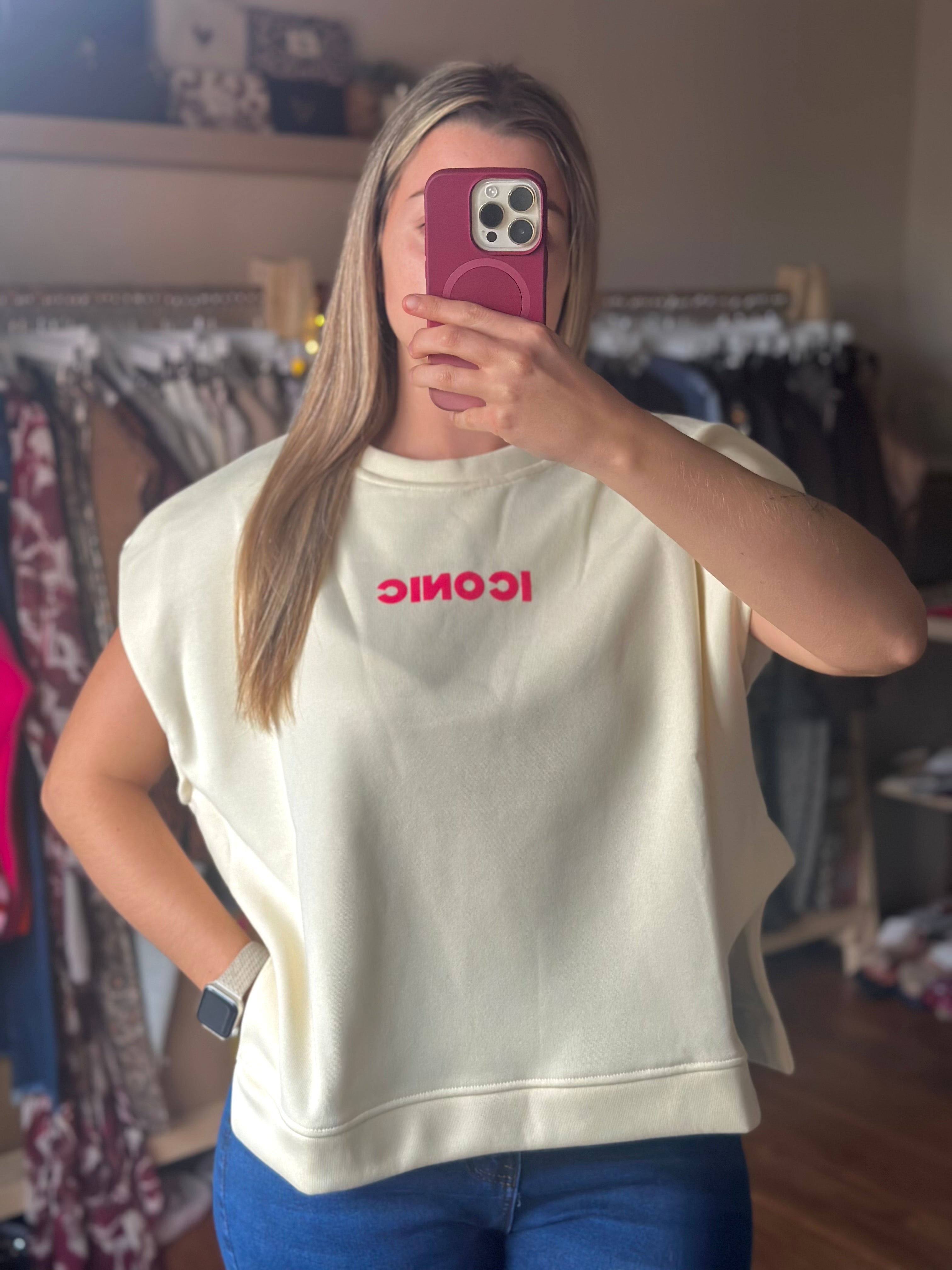 Sweat "ICONIC" sans manches