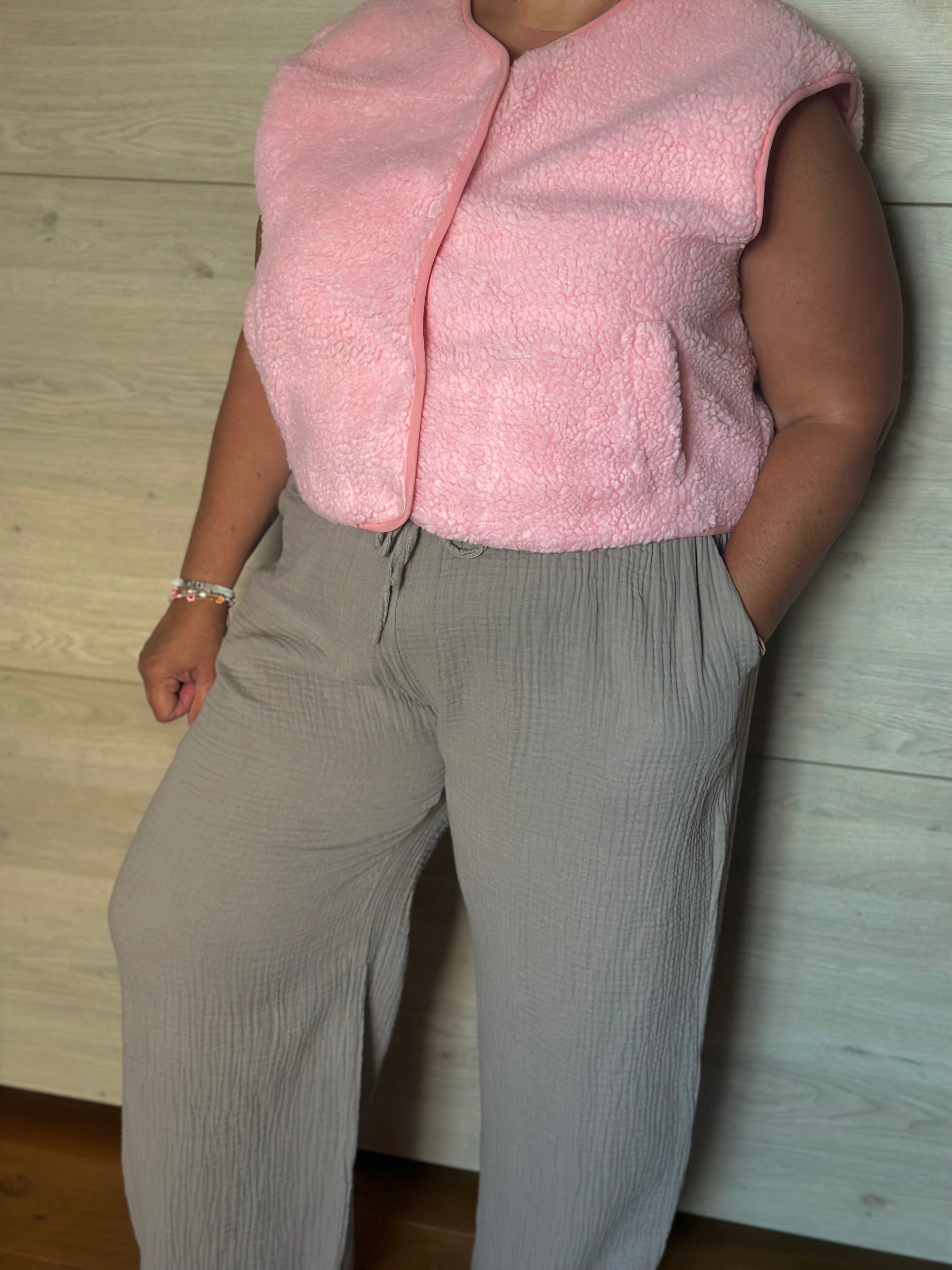 Pantalon en gaze