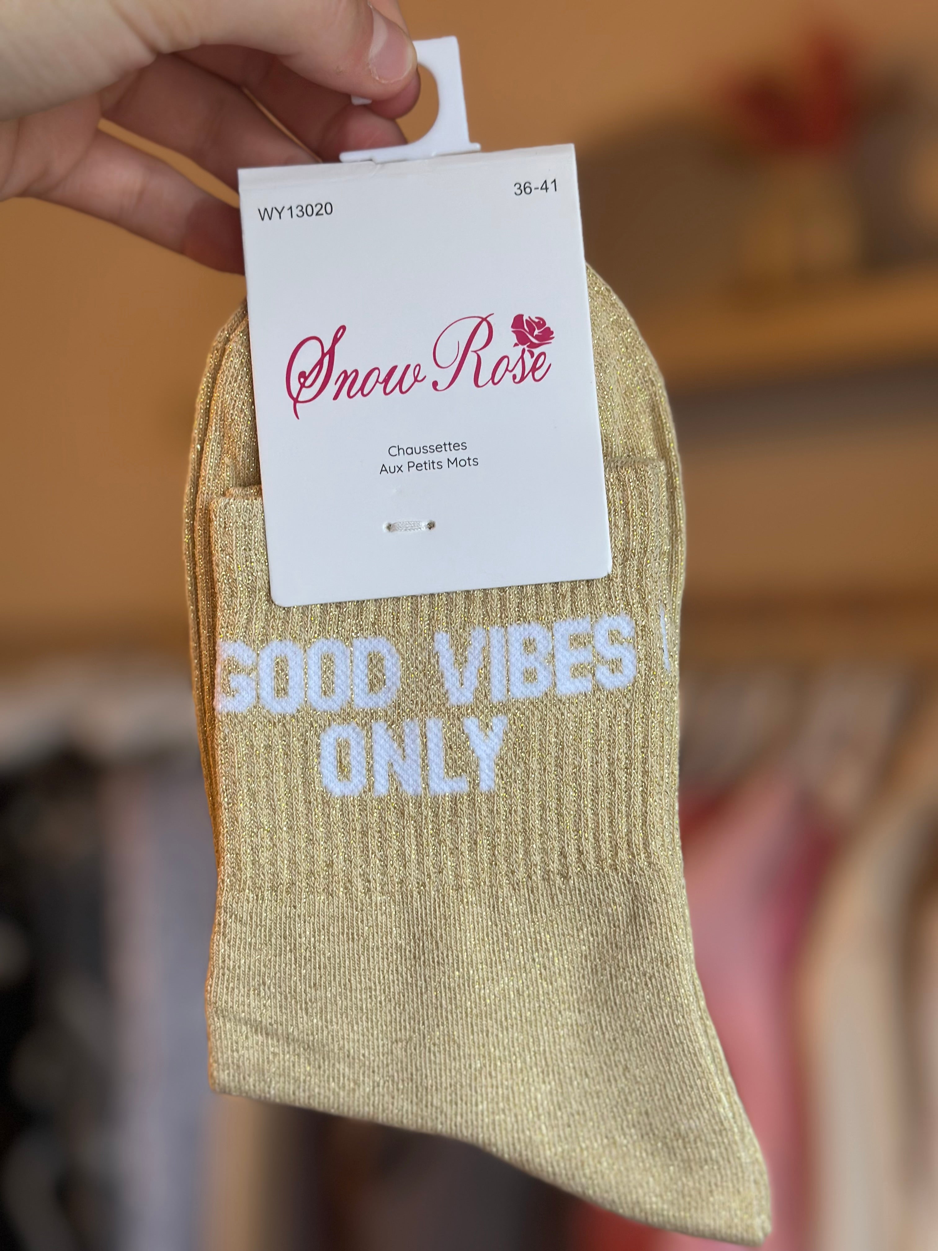 Chaussettes « Good vibes only »