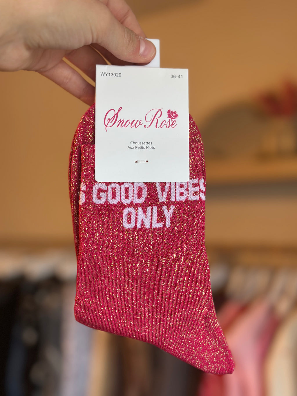 Chaussettes « Good vibes only »