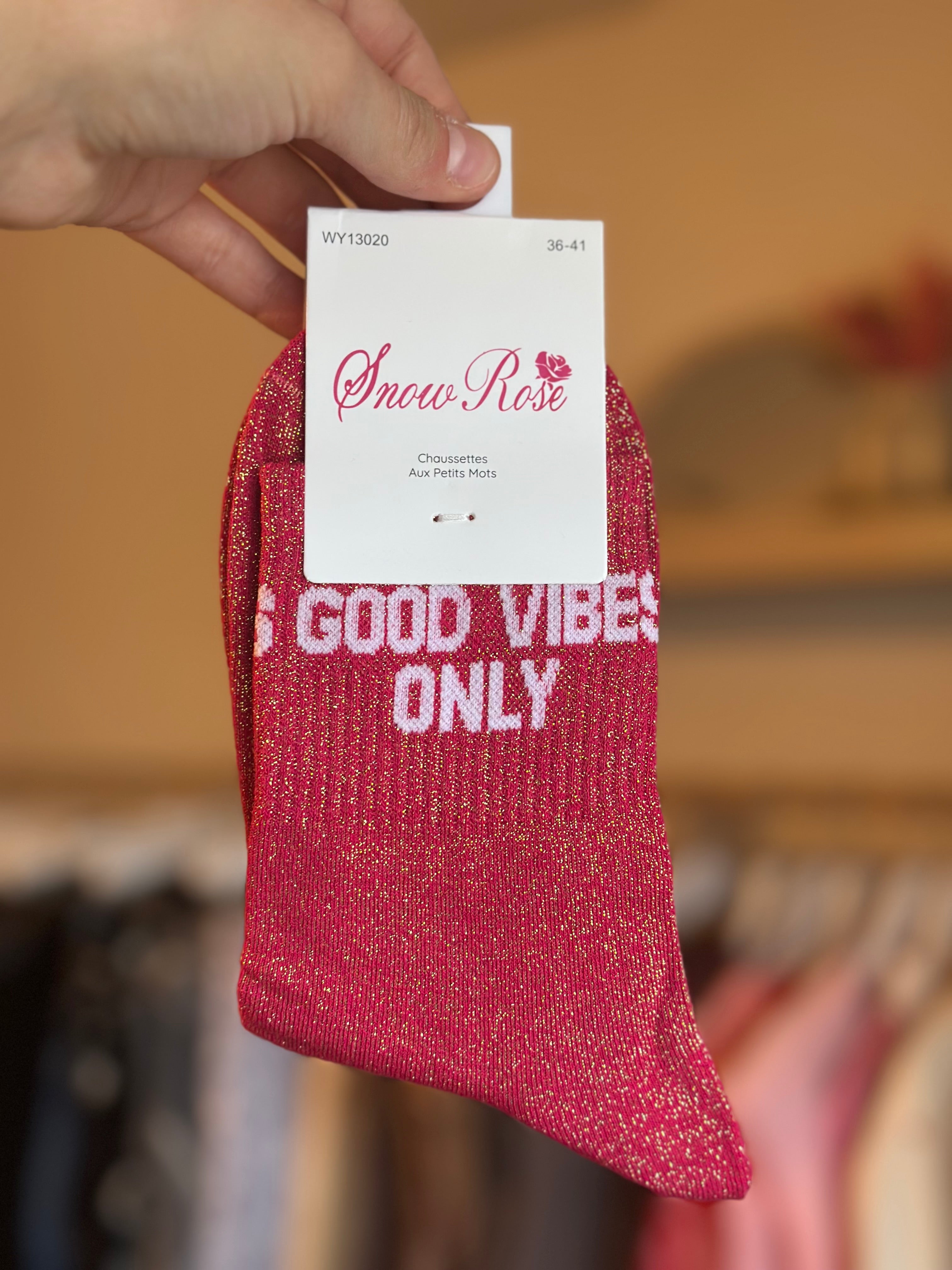 Chaussettes « Good vibes only »