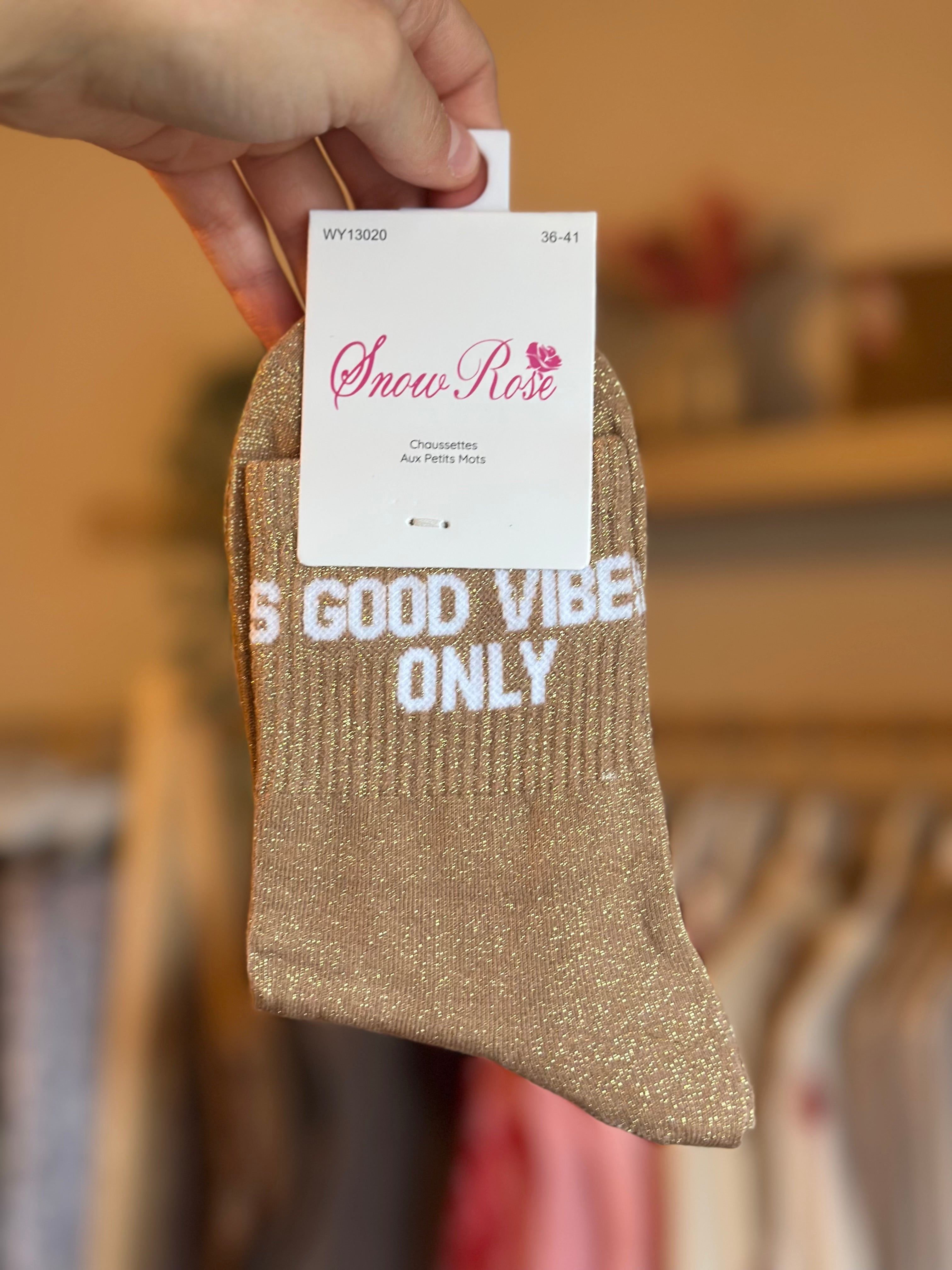Chaussettes « Good vibes only »