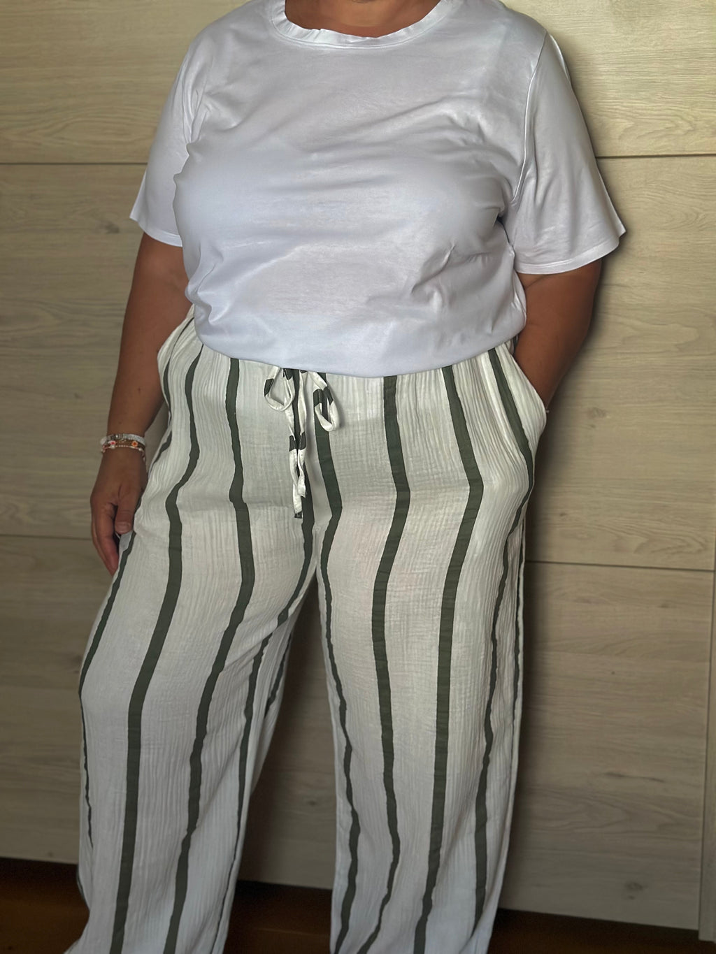 Pantalon en gaze