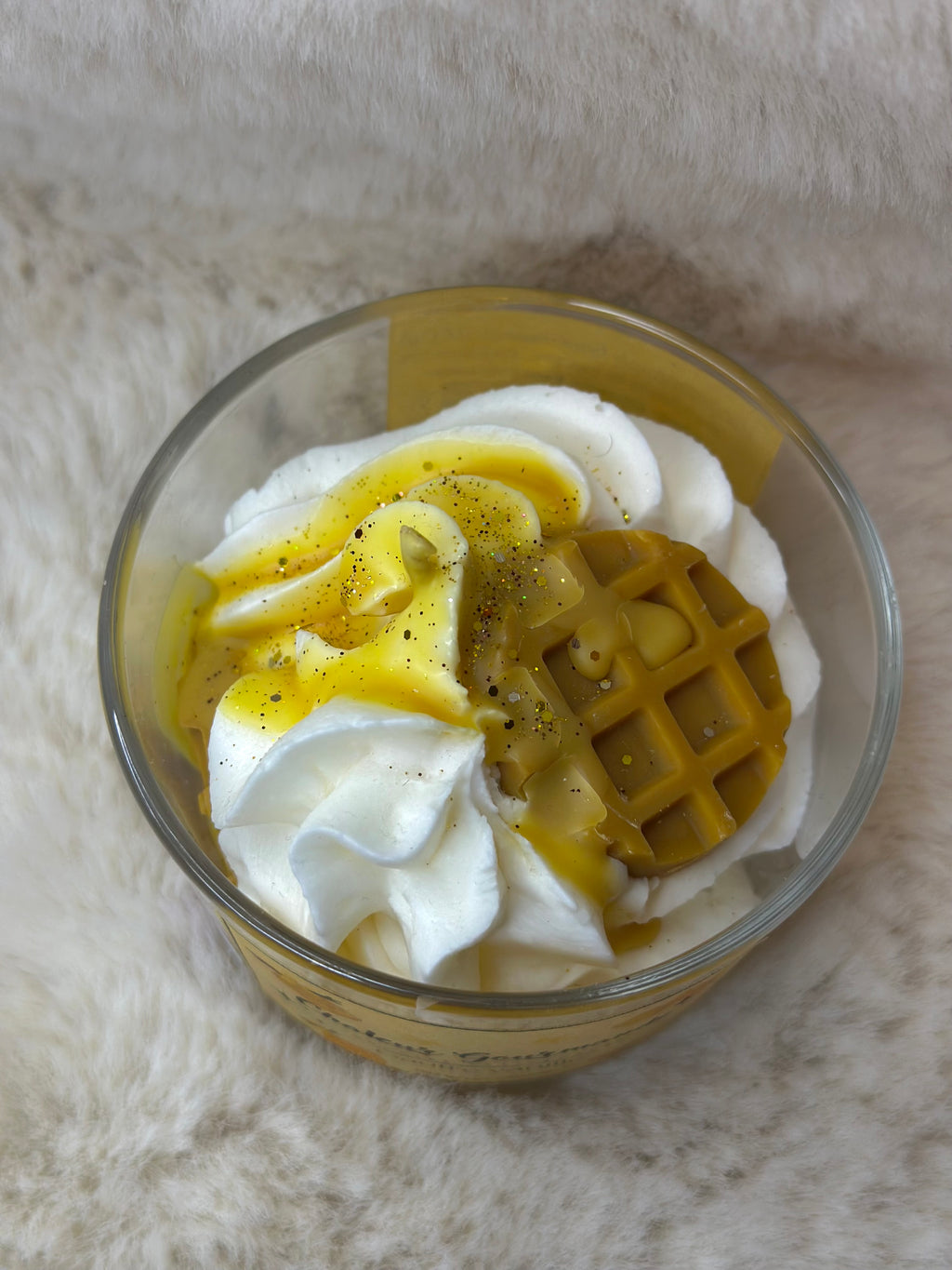 Bougie petite Tasse Gaufre vanille