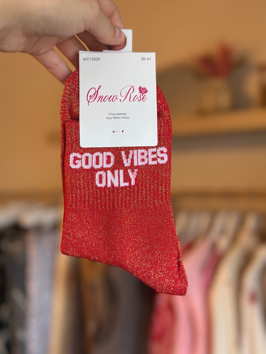 Chaussettes « Good vibes only »