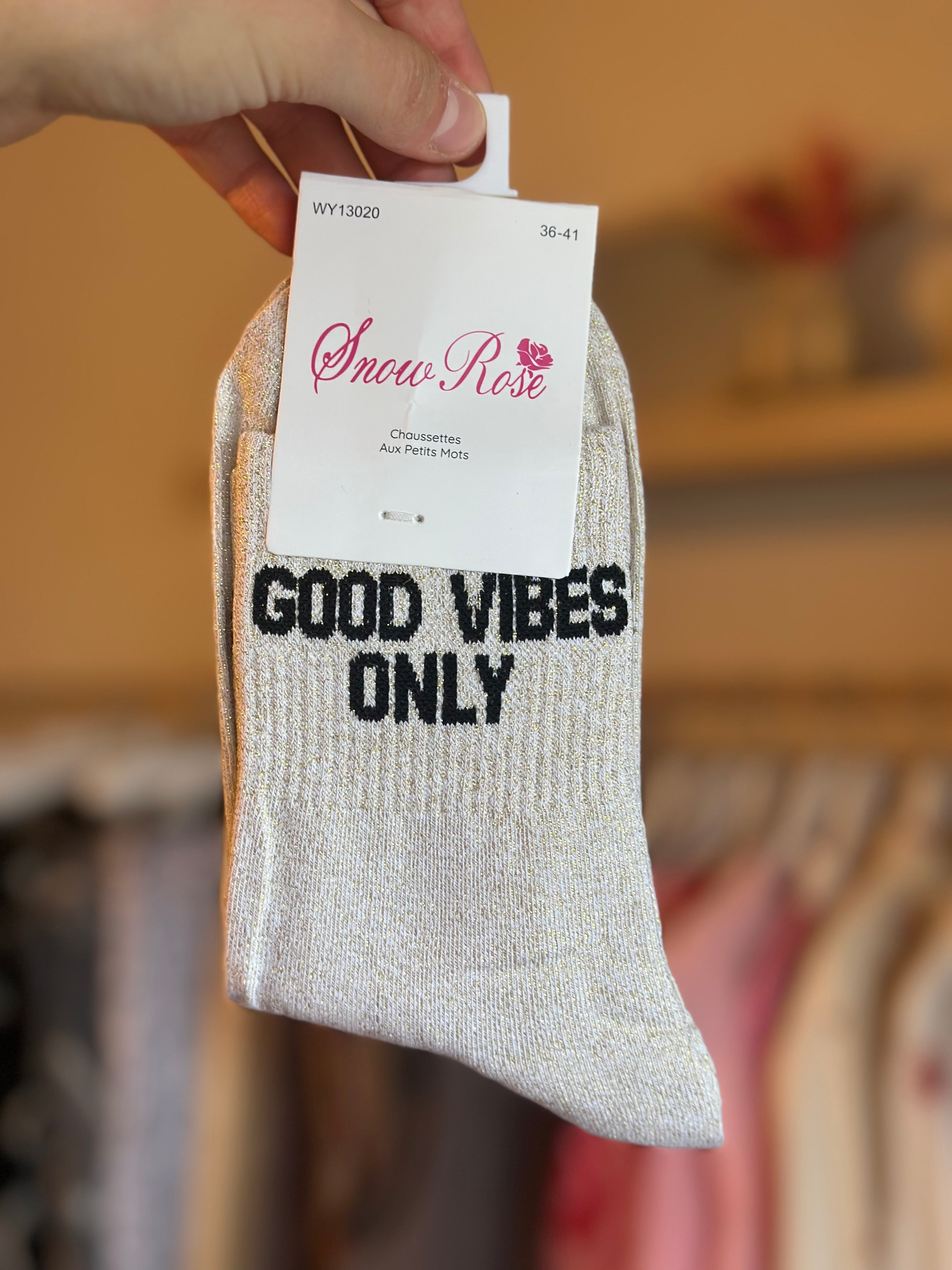 Chaussettes « Good vibes only »