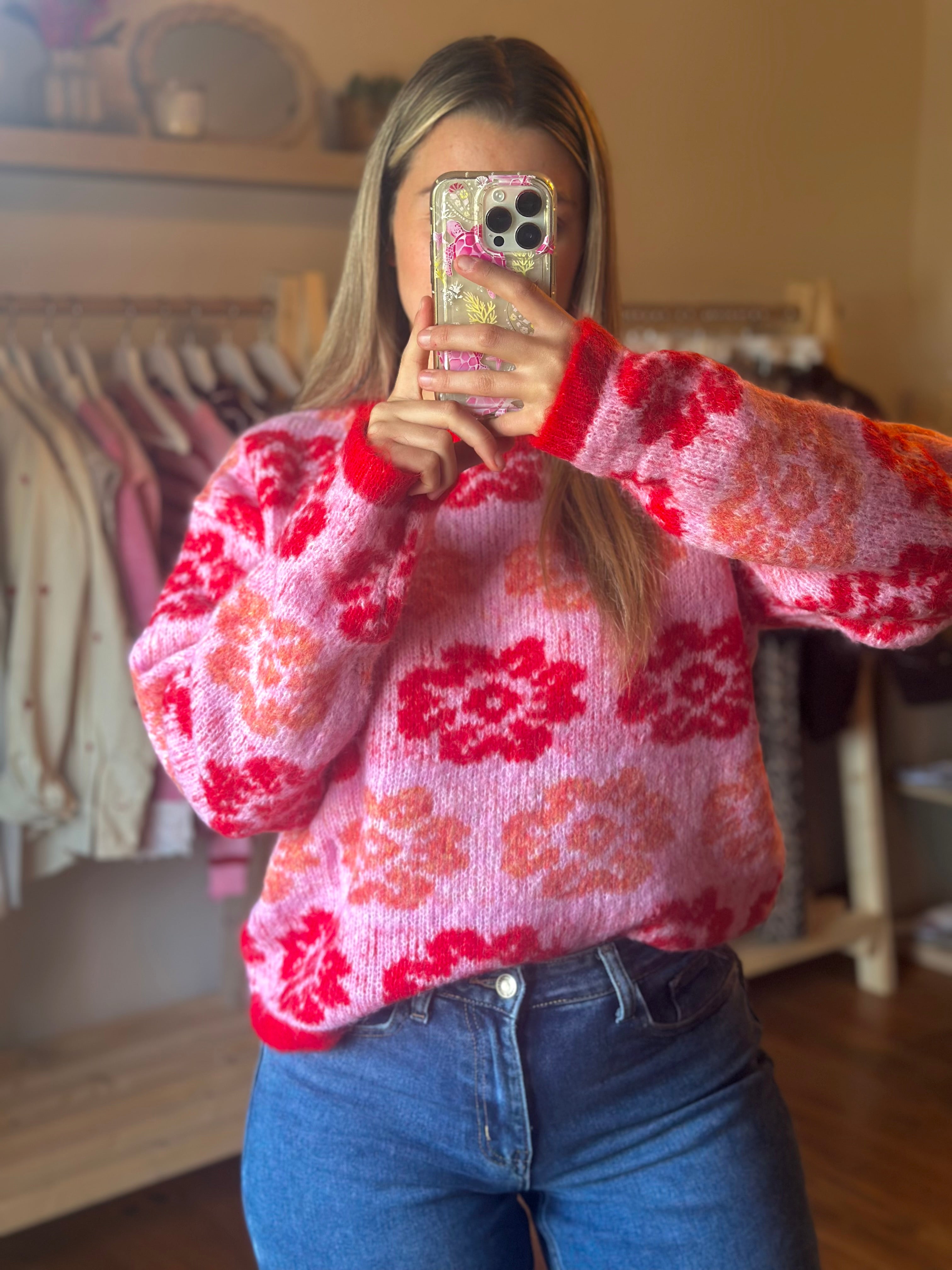 Pull fleurs
