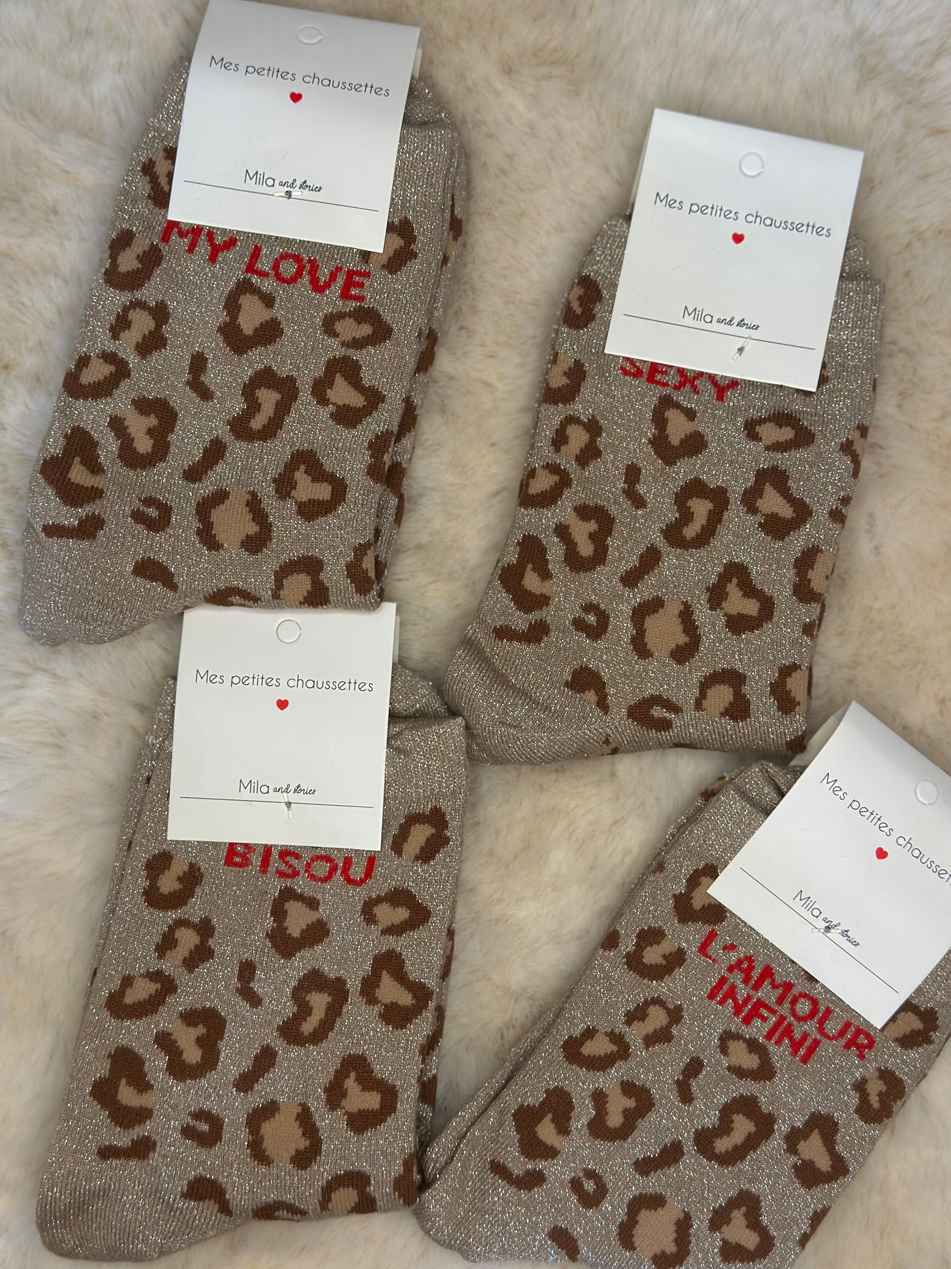 Chaussettes léopard