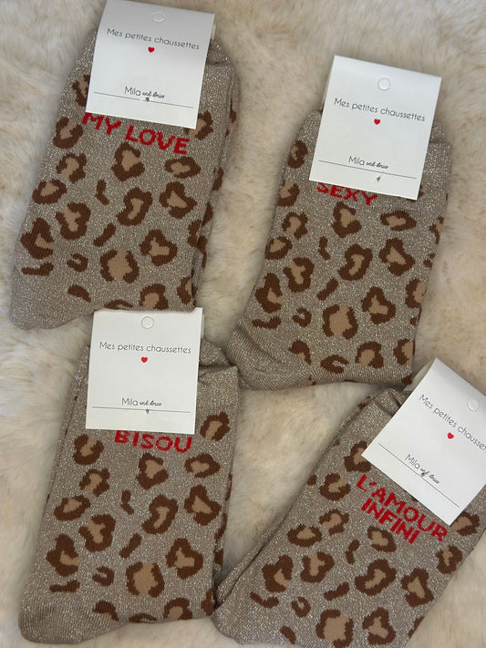 Chaussettes léopard